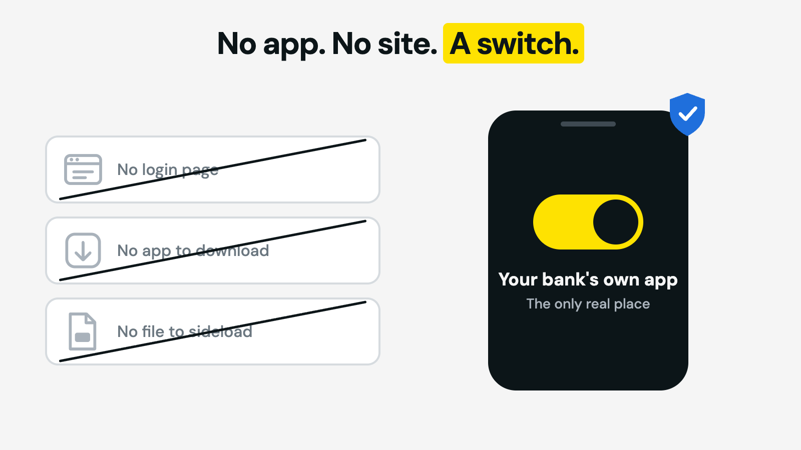There is no PayShap app, website or registration portal — the only real place to switch PayShap on is inside your own bank's official app
